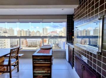 Apartamento · 113m² · 3 Quartos · 2 Vagas · Apto com 3 dormitorios (1 suíte), sacada Gourmet e academia na praia do Tombo