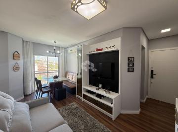 Apartamento · 58m² · 2 Quartos · 1 Vaga · APARTAMENTO SEMIMOBILIADO 2 QUARTOS COM VISTA PANORÂMICA E LAZER COMPLETO NO ESTREITO FLORIANÓPOLIS