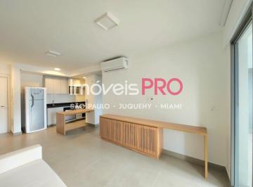 Apartamento · 50m² · 1 Quarto · 1 Vaga · Apartamento novo mobiliado para locação em Moema perto do Parque Ibirapuera e metro com 50m2.
