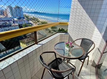 Apartamento · 54m² · 1 Quarto · 1 Vaga · Apto de 1 Dorm c/ AMPLA VISTA MAR, prédio FRENTE MAR, 54 m² de área útil. BAIRRO: VILA MIRIM.