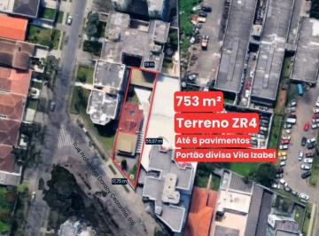g4ibrzo2owe5ztawyzvhyzll_md · Terreno ZR4 para incorporação - 753m² - Até 6 pavimentos - Portão / Vila Izabel