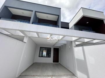 Casa · 115m² · 3 Quartos · 2 Vagas · Sobrado Geminado Novo com Quintal Amplo no Bom Retiro – Joinville/SC