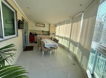 Varanda - Área de Jantar · Apartamento mobiliado no Recreio dos Bandeirantes – 103m²
