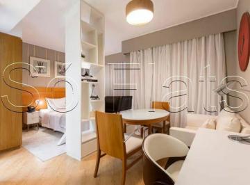Apartamento · 26m² · 1 Quarto · 1 Vaga · Moema premium | Studio mobiliado no Slaviero 26m² com vaga perto do metrô e Shopping Ibirapuera