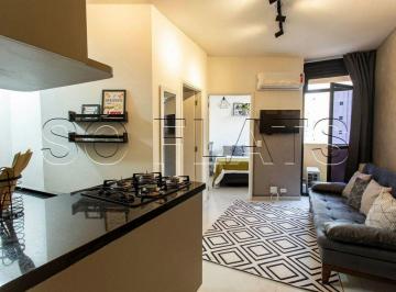 Apartamento · 38m² · 1 Quarto · 1 Vaga · Flat em Indianópolis, São Paulo/SP de 38m² 1 quartos para locação R$ 3.465,00/mes