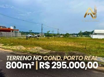 9ca83dfc765897cad32d27fe79e033ac760aca6a · Terreno no Condomínio Porto Real, 800 m² por R$ 295.000 - Tarumã - Manaus/AM