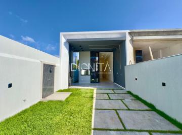 Casa · 124m² · 3 Quartos · 4 Vagas · Casa Plana Nova no Eusébio (Lagoinha) Fino Acabamento e Amplo Terreno