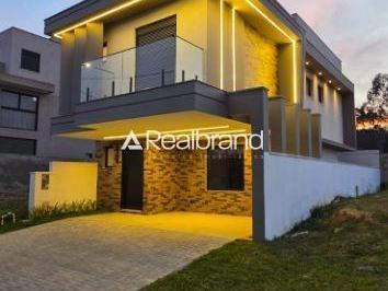 Casa · 244m² · 4 Quartos · 2 Vagas · Casa de Alto Padrao - Condominio Clube Vivendas do Parque, Santa Candida - Curitiba | 4 Quartos, Pis