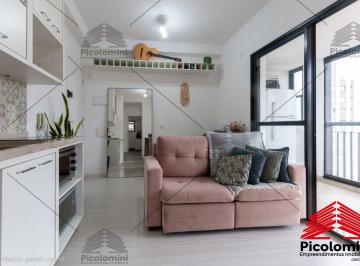 Foto 01 · Apartamento à venda na Saúde, 1 quarto com suíte, sala com sacada, 1 banheiro, 1 vaga. 40m² . piscin