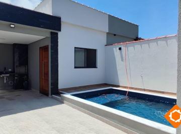 Casa · 90m² · 3 Quartos · 2 Vagas · CASA NOVA COM DESIGN MODERNO EM ALUMÍNIO BLACK | 3 QUARTOS | 50M DO MAR!