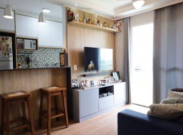 Living · Apartamento 57m² 2 dormitórios 1 vaga - Interlagos