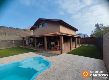 Casa · 220m² · 5 Quartos · 6 Vagas · CASA COM PISCINA 5 QUARTOS TERRENO 580M² A 300M MAR !!!  ITANHAÉM SP