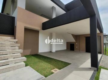 Casa · 311m² · 2 Quartos · 4 Vagas · Casa com 2 suítes em condomínio fechado disponível para venda no Bairro Granja Marileusa, Uberlândia