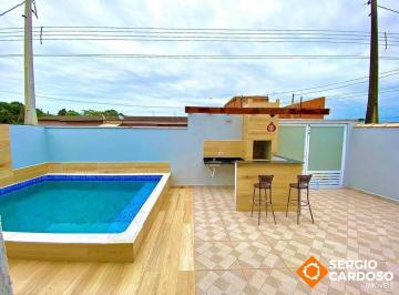 Casa · 73m² · 3 Quartos · 2 Vagas · CASA SEMI NOVA 3 QUARTOS COM PISCINA E ESPAÇO GOURMET! ITANHAÉM/SP