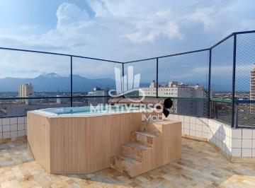 Apartamento · 149m² · 4 Quartos · 3 Vagas · Cobertura Residencial Frontal em Ocian – 149 m², 4 Dormitórios, Mobiliada, Lazer Completo