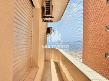 Apartamento · 150m² · 3 Quartos · Apartamento 3 dormitórios vista mar MOBILIADO no Boqueirão em Santos varanda 