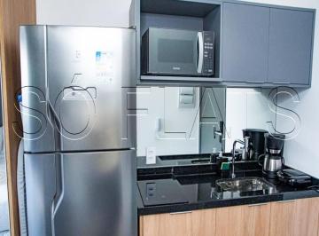 Apartamento · 20m² · 1 Quarto · Studio mobiliado ao lado da Av. Paulista | 20m² com varanda perto do metrô Paraíso