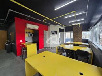 0c6e207f7066d4a0f32556530d3e3882c32d0f2d · Sala Comercial PREMIUM na Vila Belmiro – 56 m² Mobiliados, 2 Vagas e Vista Livre Deslumbrante.