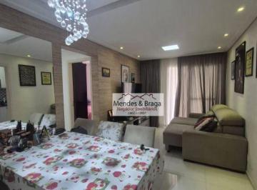 402928a1798d70e5778ad2f22278b2c7ee48178a · Apartamento com 2 dormitórios para alugar, 64 m² por R$ 4.307,41/mês - Vila Augusta - Guarulhos/SP