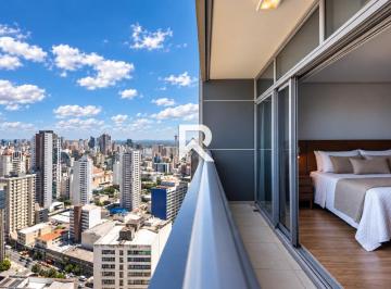 Apartamento · 47m² · 1 Quarto · Studio Mobiliado com Vista Livre em Condomínio Clube para locação, 47m2 – Centro – Curitiba/PR