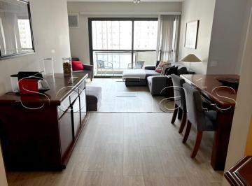 Apartamento · 70m² · 1 Quarto · 1 Vaga · Flat totalmente mobiliado disponível para locação prox. ao Clube Guarani e com fácil acesso a SP.
