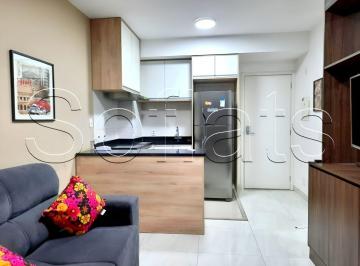 Apartamento · 33m² · 1 Quarto · 1 Vaga · Flat para locação com localização privilegiada próx da Av Dr Chucri Zaidan e Morumbi Shopping