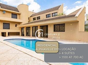 d221564bd50d7cf6846abe25b86ac5566c86c7f1 · Casa com 4 dormitórios para alugar, 700 m² por R$ 32.200,00/mês - Alphaville 01 - Barueri/SP