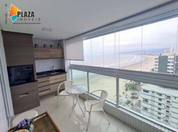 Apartamento · 142m² · 3 Quartos · 2 Vagas · Apartamento Frente Mar com 3 Suítes no Canto do Forte – Alto Padrão