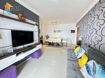 Apartamento · 131m² · 3 Quartos · 2 Vagas · Locação Definitiva Alto Padrão no Canto do Forte | 3 Suítes + Varanda Gourmet com Vista Mar