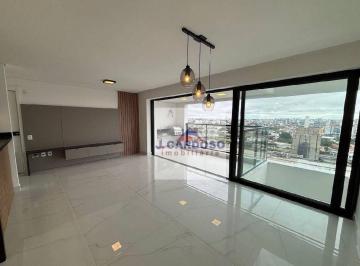 SALA ESTAR E JANTAR · Apartamento de Alto Padrão no Campolim – 104 m² | 3 Suítes | 3 Vagas | Varanda Gourmet