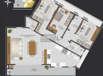 Apartamento · 115m² · 3 Quartos · 1 Vaga · Apartamento Alto Padrão em Pagani, Palhoça/SC