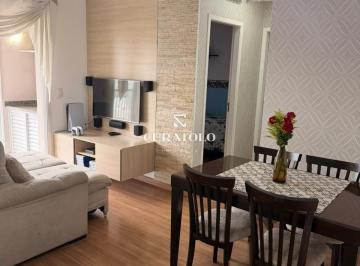 Apartamento · 50m² · 2 Quartos · 1 Vaga · Residencial Conquista - Apartamento à venda com 50 m², 2 quartos, varanda e vaga, Vila Pires, Santo