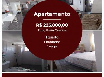 Apartamento de 1 quarto, Praia Grande · apartamento na tupi