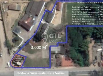 Terreno · 3400m² · 10 Vagas · Terreno em Jardim São Gabriel, Jacareí/SP de 3400m² para locação R$ 3.150,00/mes