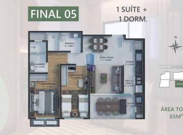 Apartamento · 65m² · 2 Quartos · 2 Vagas · Apartamento em Dom Bosco, Itajaí/SC de 65m² 2 quartos à venda por R$ 690.000,00