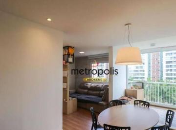 Sala de jantar integrada sacada · Apartamento com 2 dormitórios à venda, 68 m² por R$ 1.120.000,00 - Cerâmica - São Caetano do Sul/SP