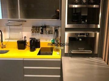 Cozinha · Apartamento com 1 dormitório à venda, 46 m² por R$ 590.000,00 - Santa Paula - São Caetano do Sul/SP