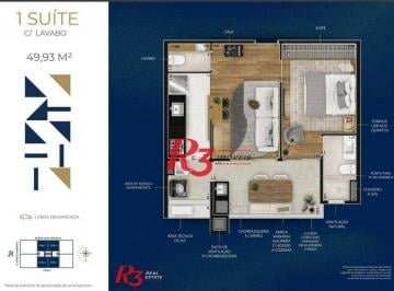 5aaf1ba8b56616bf6d40bce575b3ac0a91f83f14 · Apartamento à venda, 50 m² por R$ 600.000,00 - Marapé - Santos/SP