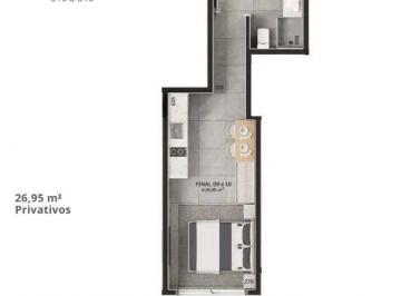 23902029778f9a54fdc312bb7e2672aa6e83743b · Cota de apartamento tipo Studio com 1 dormitório à venda, 26 m² por R$ 371.479 - Cachoeira do Bom Je