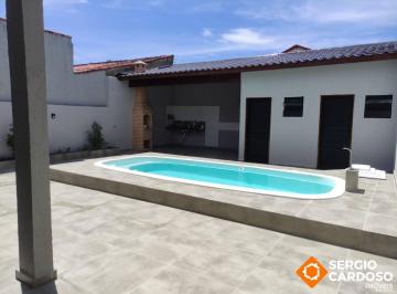 Casa · 158m² · 3 Quartos · 4 Vagas · CASA ALTO PADRÃO A 100M DO MAR NO CIBRATEL! 3 QUARTOS TERRENO 355M²