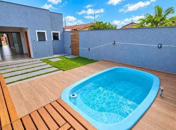 Casa · 89m² · 3 Quartos · 2 Vagas · Casa nova com 3 quartos e piscina no Balneário Itapema do Saí em Itapoá/SC