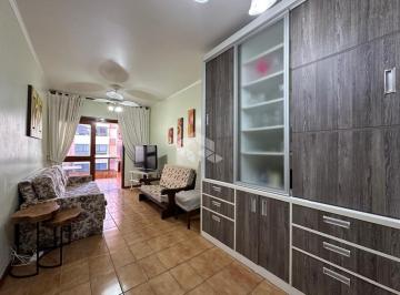 Apartamento · 88m² · 2 Quartos · 1 Vaga · Apartamento 2 dormitórios + dependência de empregada, sacada de frente com churrasqueira, mobiliado 