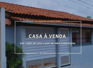 Casa · 63m² · 3 Quartos · 1 Vaga · Casa Residencial à Venda no Bairro São Sebastião – Passa Tempo/MG.