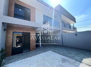 Casa · 124m² · 2 Quartos · 3 Vagas · Sobrado com 3 dormitórios à venda no bairro Eucaliptos - Fazenda Rio Grande PR