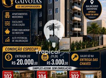 Apartamento · 57m² · 1 Quarto · 1 Vaga · Lançamento Apartamento à venda, Gaivotas, MATINHOS - PR