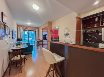 Apartamento · 40m² · 1 Quarto · 1 Vaga · Flat para locação no Brooklin próximo à Berrini, com serviços e vaga de garagem.