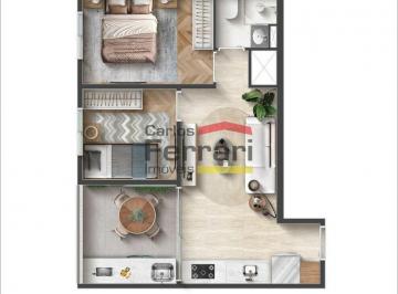 Apartamento · 41m² · 2 Quartos · Apartamento no Jardim São Paulo com 2 dormitórios sem vaga - Plantas com vaga e sem - Lançamento