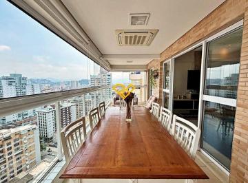 Varanda com churrasqueira · Apartamento de 2 Quartos à Venda em Santos - Sp 