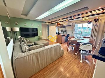 Sala · Apartamento 2 dormitórios (1 suíte) com 2 vagas – Santos (Bairro Aparecida) | 70m²