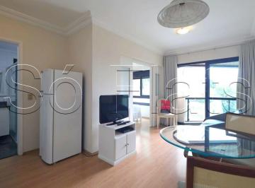Apartamento · 35m² · 1 Quarto · 1 Vaga · Flat no Itaim Bibi próximo da Marginal Pinheiros e Estação Cidade Jardim disponível para locação